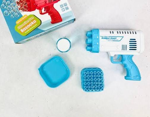 2-in-1 Electric Bazooka Bubble Gun – Automatic Bubble Maker Toy for Kids, Perfect Gift for Parties & Summer Fun