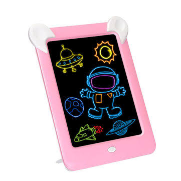 Kids Magic Glow Pad: 3D Light-Up Drawing Board for Creative Play and Learning