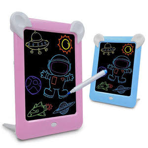 Kids Magic Glow Pad: 3D Light-Up Drawing Board for Creative Play and Learning
