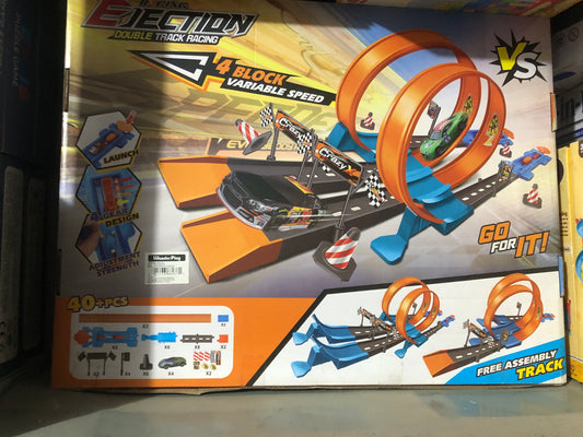 Double track racing with 4 cars