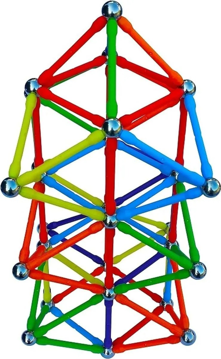 [Pakistan] 82-Piece Magnetic Construction Set - Learn & Play with 3D Puzzles